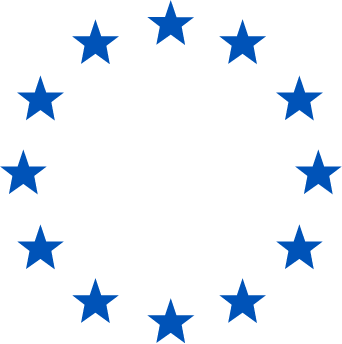 Image of blue stars of the EU flag