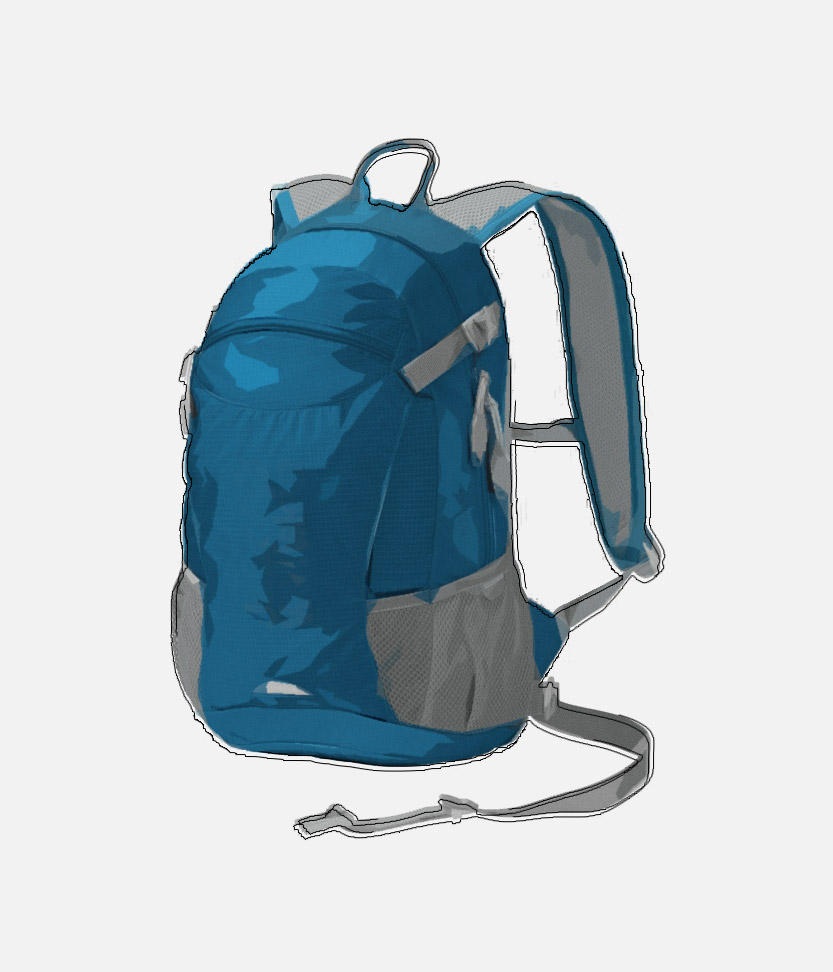 mobizcorp_ecommerce_jack wolfskin_blue and gray backpack for hiking