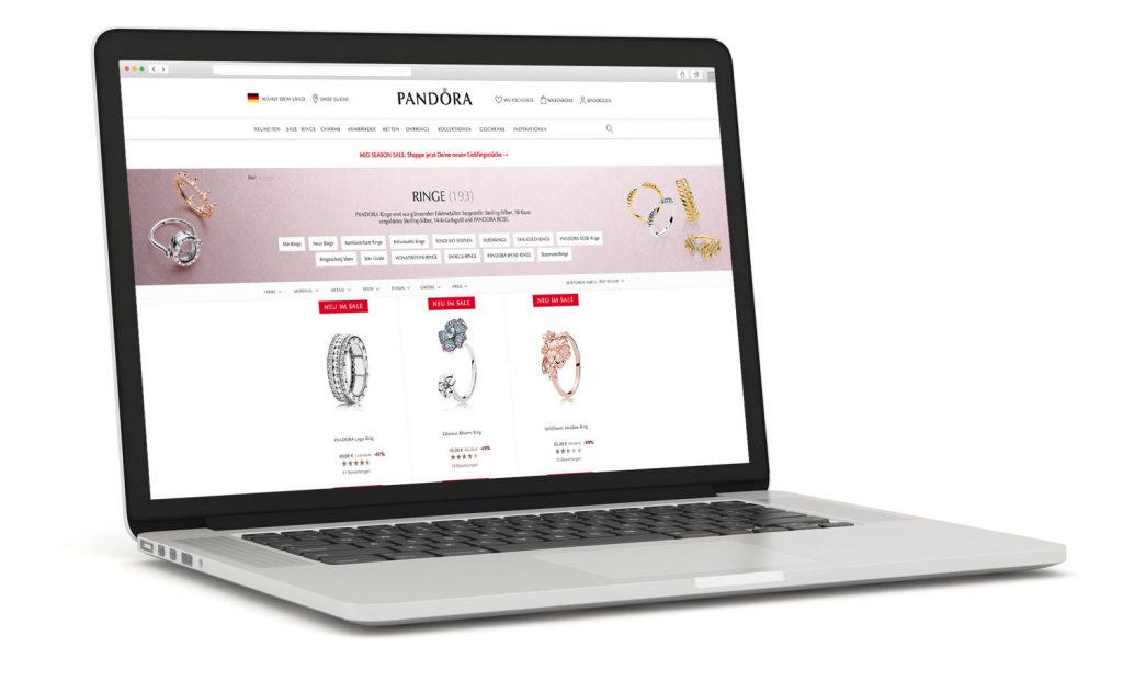 mobizcorp_ecommerce_pandora_online store_responsive web design