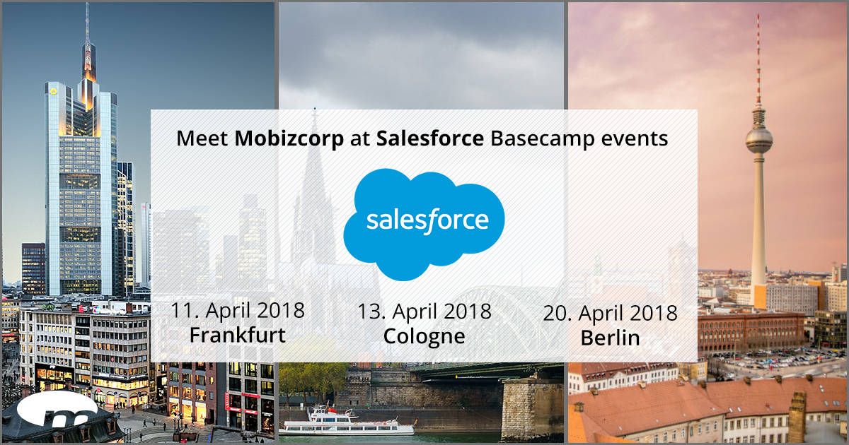 Meet Mobizcorp at Salesforce Basecamp events